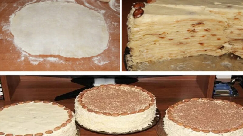 Торт «Наполеон» на сковороде