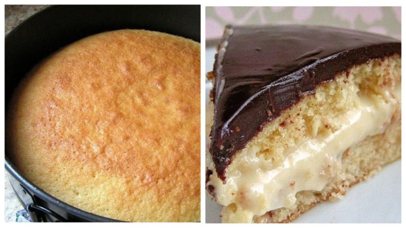 Бостонский кремовый торт