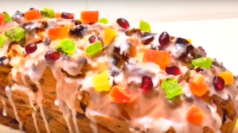 Рождественский кекс с сухофруктами