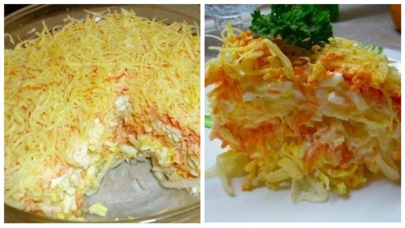 Французский салат классический