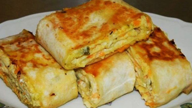 Хрустящая закуска из лаваша