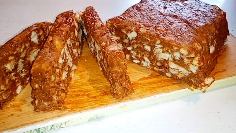 Десерт без выпечки из печенья