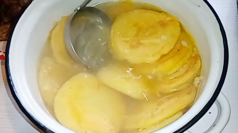 Суп с блинами