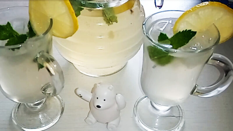 Быстрый компот из крыжовника “Мохито”