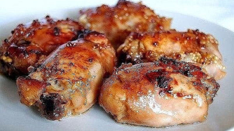 Курица маринованная в горчично-медовом соусе