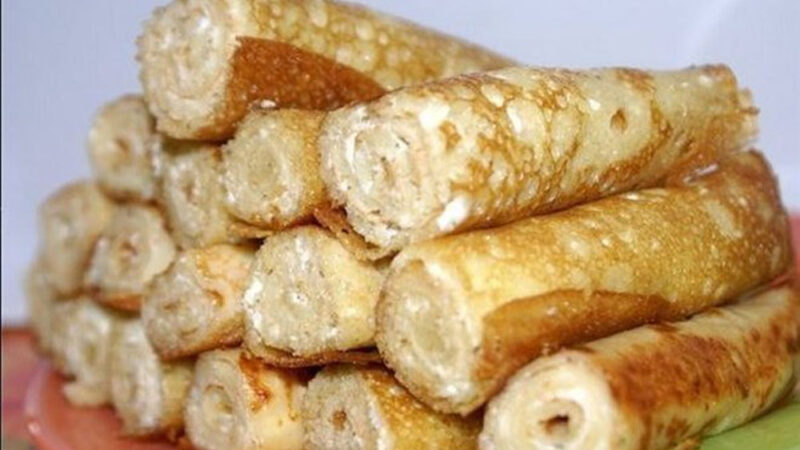 Заварные блинчики на кефире