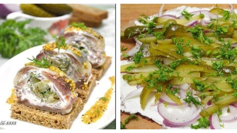 Закуска из селедки на скорую руку