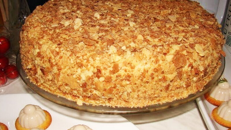 Оригинальный торт «Наполеон» (за пол часа)