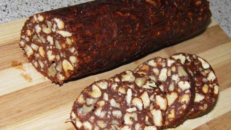 Шоколадная колбаска