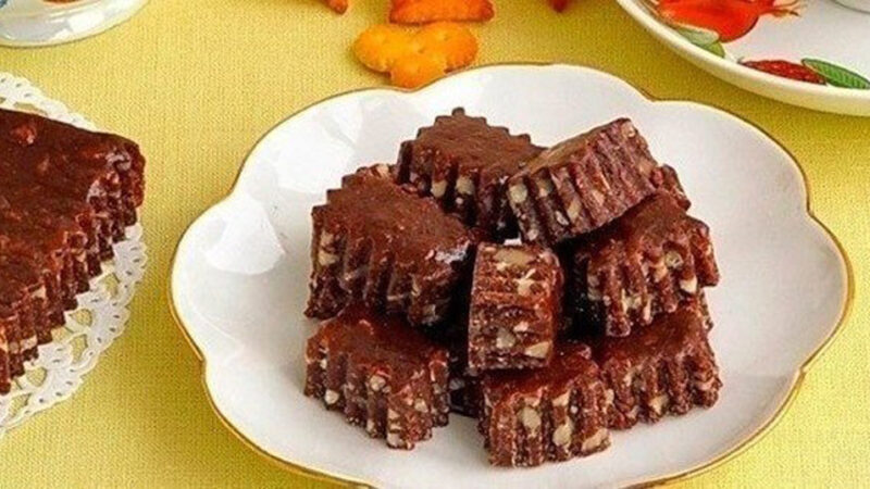 Шоколадно-ореховые тянучки