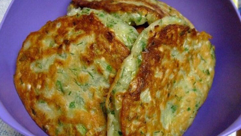 Капустные оладьи