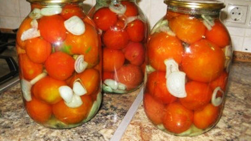 Помидоры 🍅с луком🧅 «Шашлычные»