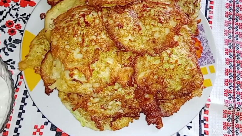Вкусные кабачковые оладьи