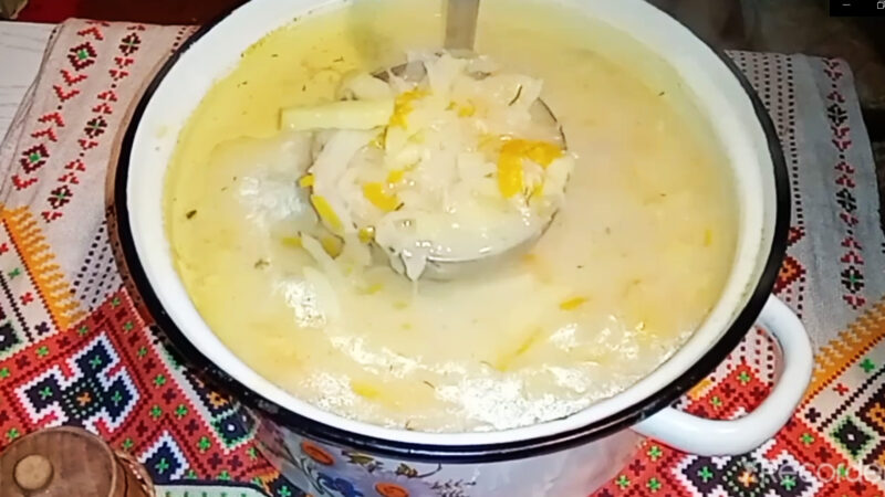 Капустняк с плавленым сырком