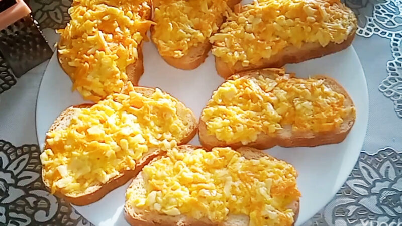 Быстрые бутерброды на завтрак