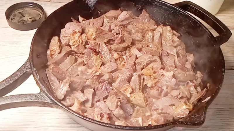 Бефстроганов из легкого