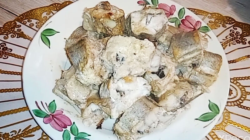 Минтай в духовке