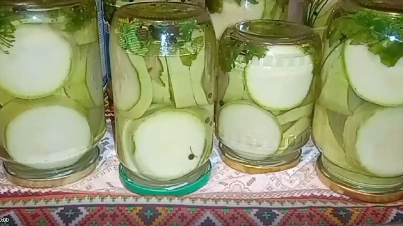 Хрустящие кабачки на зиму