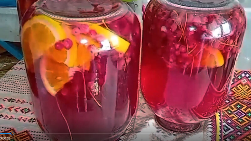 Компот из красной смородины