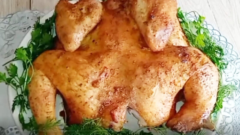 Курица в духовке. Курица гриль без приспособлений