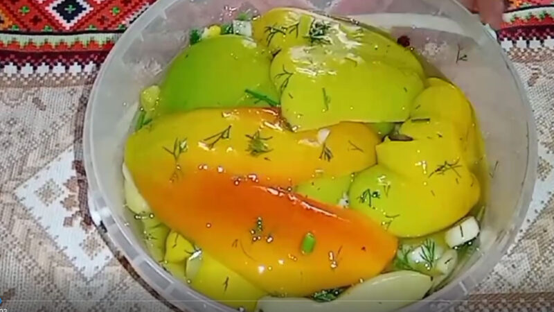 Перец маринованный быстрого приготовления