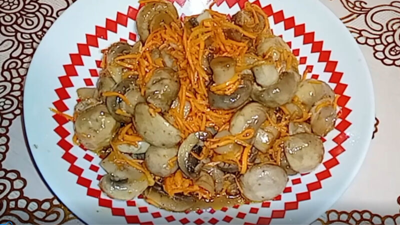 Маринованные шампиньоны по-корейски