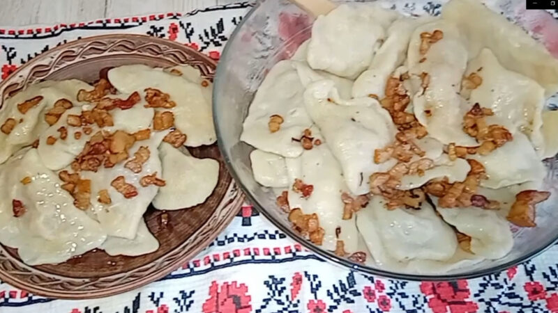 Бабушкины вареники с капустой