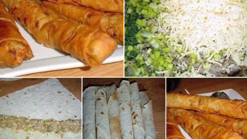 Горячая закуска из лаваша