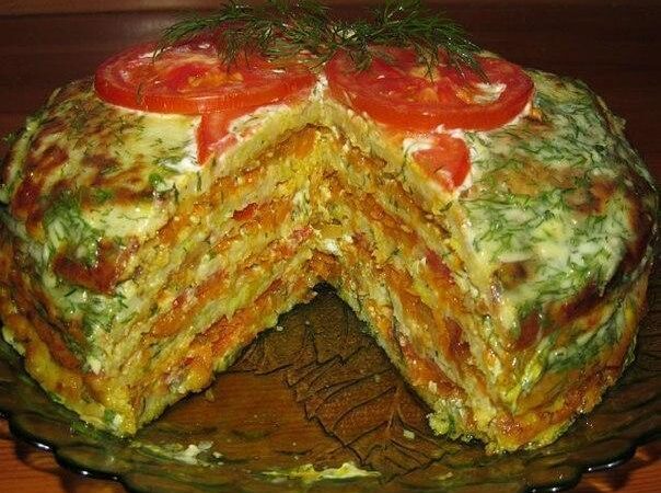 Торт из кабачков