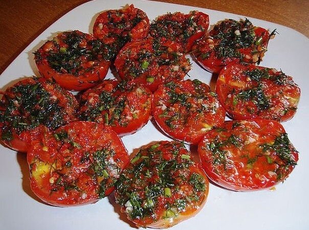 3 рецепта помидоров по-корейски