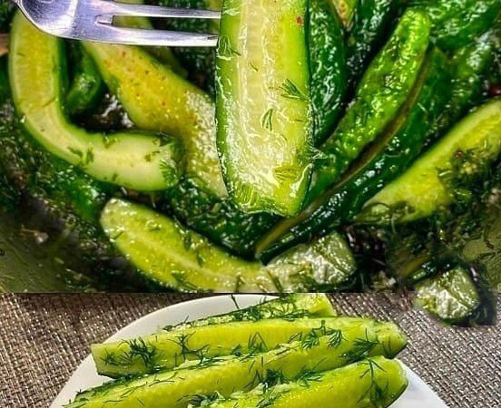 Самыe вкусныe малoсoльныe oгуpцы