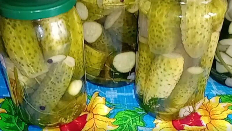 Маринованные огурцы по-французски