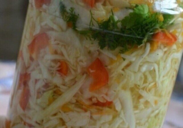 Caлат капустный (в горячем маринаде)