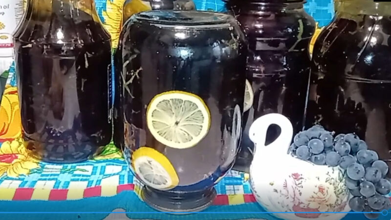 Как заготовить компот из винограда на зиму