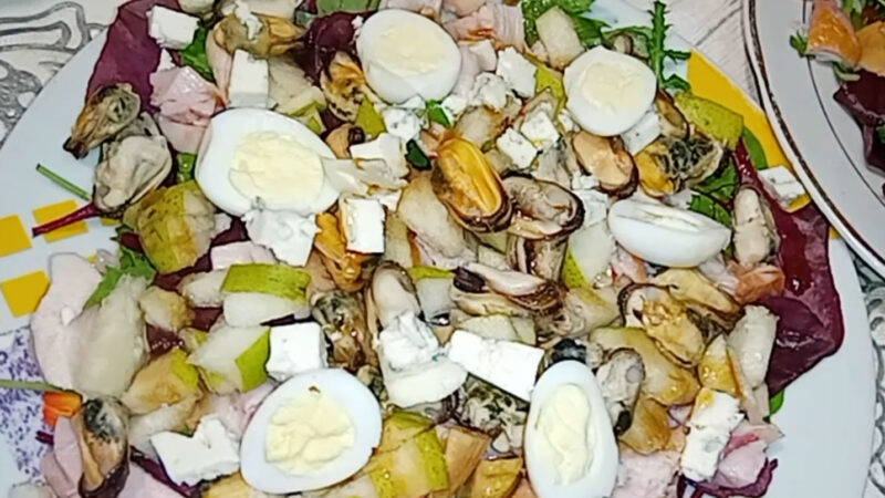 Праздничный салат без майонеза