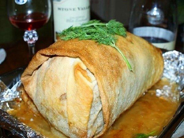 Курица в лаваше