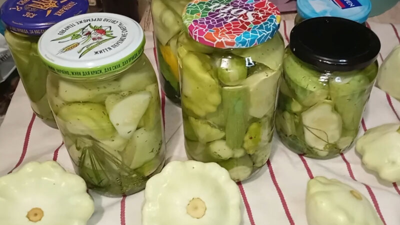 Ассорти из кабачков и патиссонов на зиму