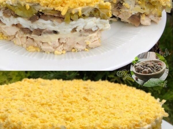 Вкусный слоеный салат
