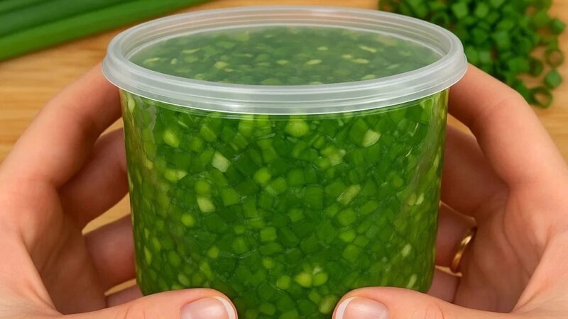 Как сохранить зеленый лук