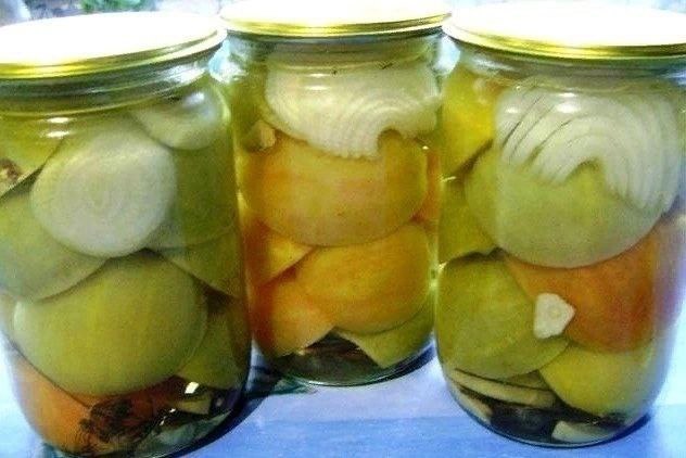 Зеленые (бурые) помидоры «Пальчики оближешь»