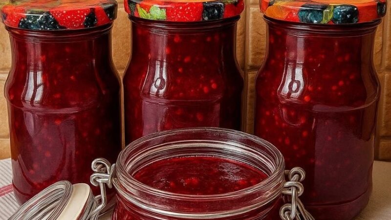 Сливовое варенье с апельсином и яблоками