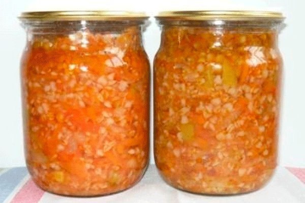 Гречка с овощами