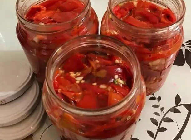 Перець по-корейськи з часником на зиму 