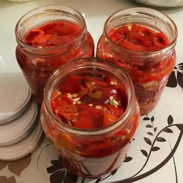 Перець по-корейськи з часником на зиму 