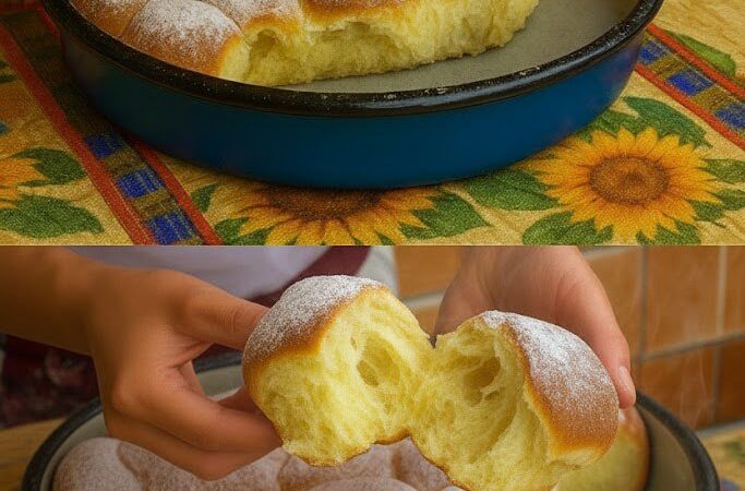 Пышные булочки на молоке и уксусе
