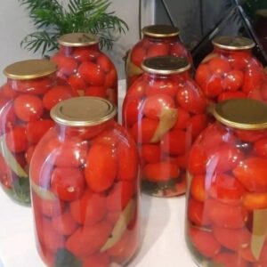 Рецептик вкусных помидорок на зиму