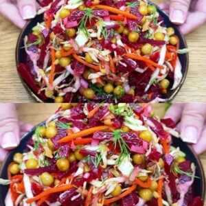 Вкусный витаминный салат