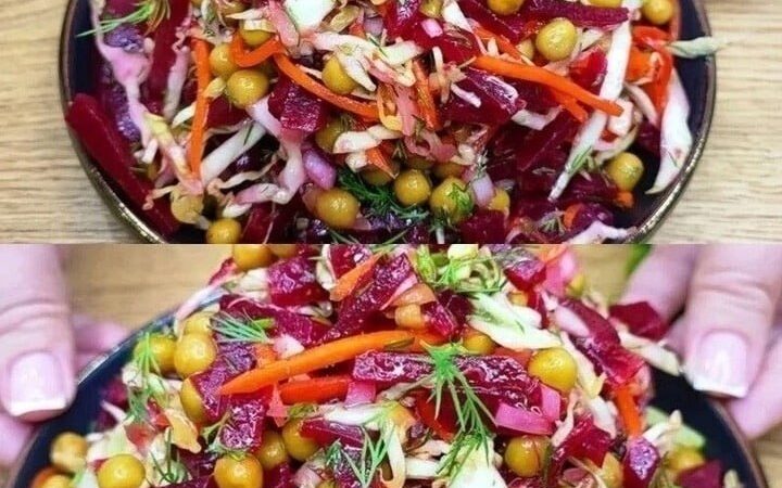 Вкусный витаминный салат