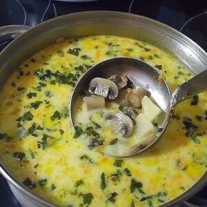 Грибний вершковий суп