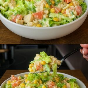 Салат с куркою та кукурудзою